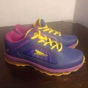 CATAPULT Chase Purple/Yellow Running Training Shoes Women's Size 6